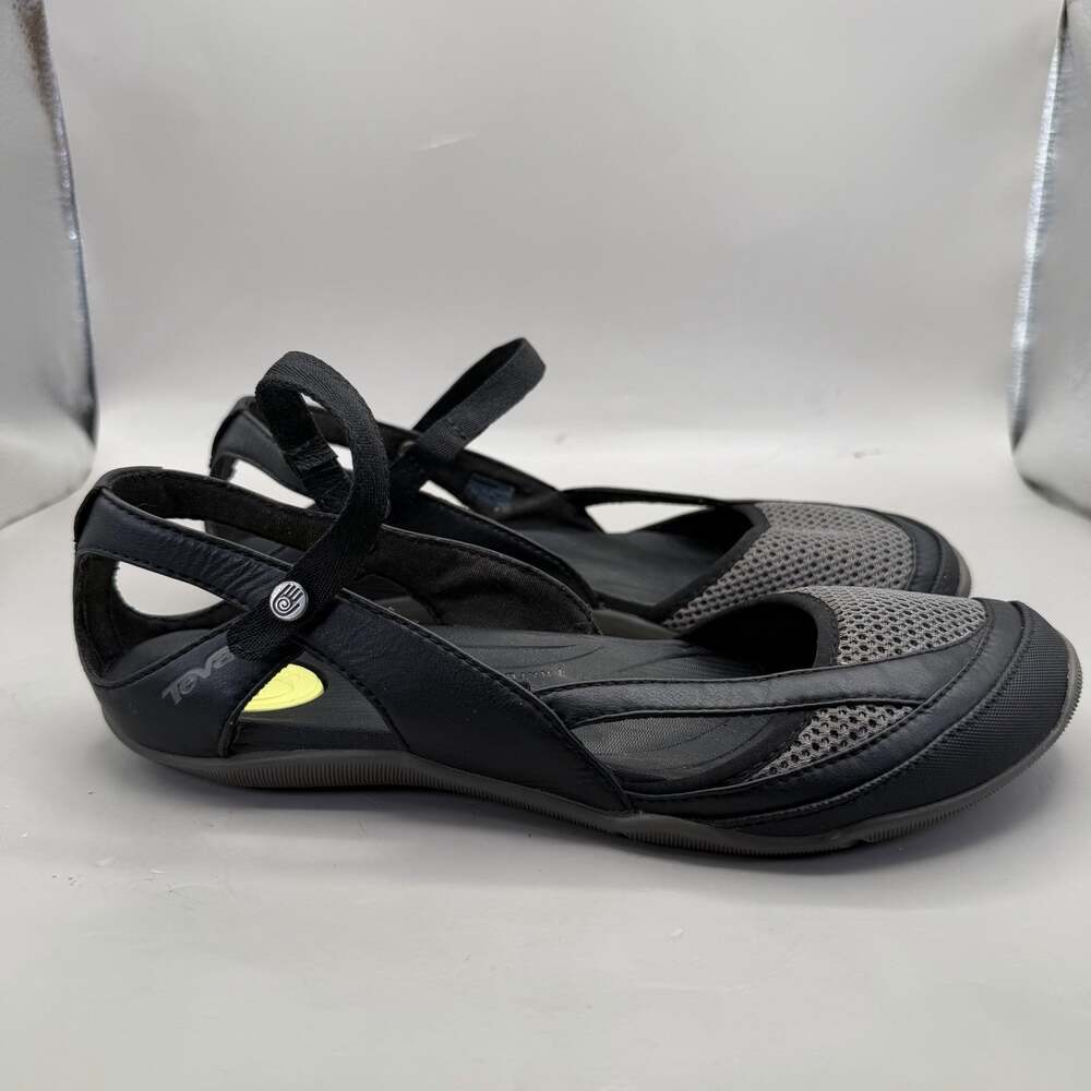 Teva Northwater Mary Jane Sport Hybrid Sandals Flat Shoes Womens Size 9.5 Black